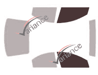 Glazing template - front window kit - Dodge SX Berline 4 doors (2003 - 2007)