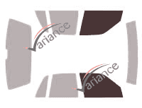 Glazing template - front window kit - Dodge Shadow Berline 4 doors (1986 - 1994) Glazing template - front window kit - Dodge Shadow Berline 4 doors (1986 - 1994)