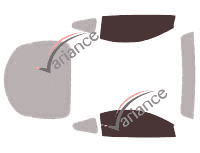 Glazing template - front window kit - Eagle Talon Coupé 2 doors (1995 - 1998) Glazing template - front window kit - Eagle Talon Coupé 2 doors (1995 - 1998)