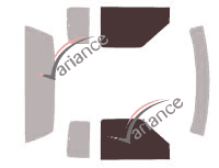 Medidor de acristalamiento - kit de ventanilla delantera - Gmc Sonoma (2) Extended Cab Pick-up 2 puertas (1994 - 2004)