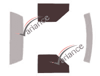 Glazing template - front window kit - Gmc Sonoma (2) Simple Cab Pick-up 2 doors (1994 - 2004) Glazing template - front window kit - Gmc Sonoma (2) Simple Cab Pick-up 2 doors (1994 - 2004)