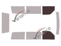 Glazing template - front window kit - Gmc Safari Long 5 doors (1985 - 2005) Glazing template - front window kit - Gmc Safari Long 5 doors (1985 - 2005)