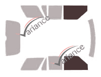 Gabarit vitrage - kit vitres avant - Gmc Jimmy (2) 5 portes (1995 - 2002)