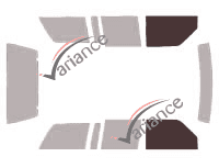 Gabarit vitrage - kit vitres avant - Gmc Jimmy (1) 5 portes (1983 - 1994)
