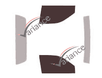 Gabarit vitrage - kit vitres avant - Gmc Canyon (1) Simple Cab Pick-up 2 portes (2004 - 2013)