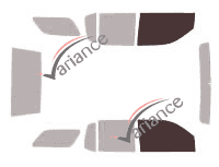 Plantilla de acristalamiento - kit de ventana delantera - Gmc Envoy (2) XUV 5 puertas (2004 - 2009) Plantilla de acristalamiento - kit de ventana delantera - Gmc Envoy (2) XUV 5 puertas (2004 - 2009)