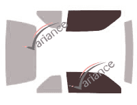 Plantilla de acristalamiento - kit de ventana delantera - Lincoln Mark (7) 2 puertas coupé (1984 - 1992) Plantilla de acristalamiento - kit de ventana delantera - Lincoln Mark (7) 2 puertas coupé (1984 - 1992)