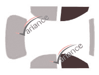 Glazing template - front window kit - Oldsmobile Aurora Berline 4 doors (1995 - 1999) Glazing template - front window kit - Oldsmobile Aurora Berline 4 doors (1995 - 1999)