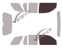 Glazing template - front window kit - Oldsmobile Bravada 5 doors (2002 - 2004) Glazing template - front window kit - Oldsmobile Bravada 5 doors (2002 - 2004)