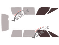 Mascherina per vetri - kit vetri anteriori - Oldsmobile Silhouette (1) 5 porte (1990 - 1996)