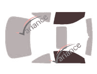 Glazing template - front window kit - Acura CL (2) Coupé 2 doors (2001 - 2004)