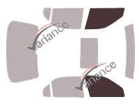 Glazing template - front window kit - Acura EL Berline 4 doors (1997 - 2000)