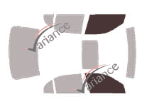 Glazing template - front window kit - Acura EL Berline 4 doors (2001 - 2005)