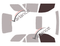 Verglasungsschablone - Frontscheibenkit - Acura MDX (1) 5-türig (2000 - 2006)