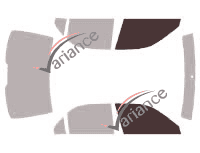 Glazing template - front window kit - Acura RL Berline 4 doors (1996 - 2004) Glazing template - front window kit - Acura RL Berline 4 doors (1996 - 2004)