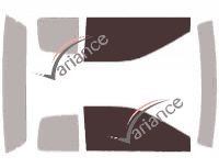 Glazing template - front window kit - Mercury Cougar Coupé 3 doors (1989 - 1997) Glazing template - front window kit - Mercury Cougar Coupé 3 doors (1989 - 1997)