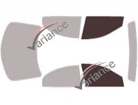 Glazing template - front window kit - Mercury Sable (3) Berline 4 doors (1996 - 2005) Glazing template - front window kit - Mercury Sable (3) Berline 4 doors (1996 - 2005)