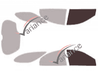 Gabarit vitrage - kit vitres avant - Mercury Sable (3) Wagon 5 portes (1996 - 2005)