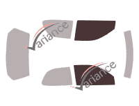 Glazing template - front window kit - Fiat Palio (1) 3 doors (1996 - 2009) Glazing template - front window kit - Fiat Palio (1) 3 doors (1996 - 2009)