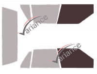 Glazing template - front window kit - Pontiac Bonneville (8) Berline 4 doors (1987 - 1991) Glazing template - front window kit - Pontiac Bonneville (8) Berline 4 doors (1987 - 1991)