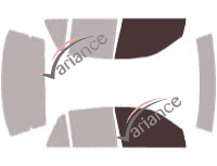 Glazing template - front window kit - Pontiac Grand Am (4) Berline 4 doors (1992 - 1998) Glazing template - front window kit - Pontiac Grand Am (4) Berline 4 doors (1992 - 1998)