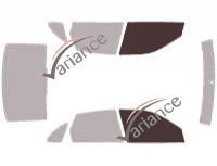 Glazing template - front window kit - Saturn L-Series Berline 4 doors (2000 - 2006) Glazing template - front window kit - Saturn L-Series Berline 4 doors (2000 - 2006)