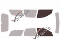 Glazing template - front window kit - Saturn L-Series Break 5 doors (2000 - 2006)