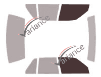 Glazing template - front window kit - Pontiac Sunbird Berline 4 doors (1988 - 1994) Glazing template - front window kit - Pontiac Sunbird Berline 4 doors (1988 - 1994)