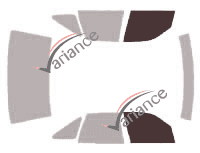 Glazing template - front window kit - Pontiac Grand Prix (5) Berline 4 doors (1988 - 1996) Glazing template - front window kit - Pontiac Grand Prix (5) Berline 4 doors (1988 - 1996)