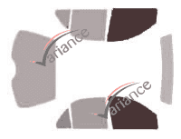 Glazing template - front window kit - Pontiac Sunfire (1) Berline 4 doors (1995 - 2005) Glazing template - front window kit - Pontiac Sunfire (1) Berline 4 doors (1995 - 2005)