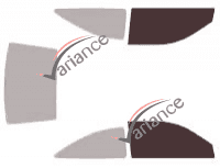 Plantilla de acristalamiento - kit de ventana delantera - Ford Aspire 3 puertas (1993 - 1996)