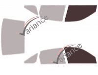 Plantilla de acristalamiento - kit de ventana delantera - Ford Aspire 5 puertas (1993 - 1996)