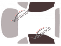 Glazing template - front window kit - Ford Escort (3) Coupe 2 doors (1997 - 2000) Glazing template - front window kit - Ford Escort (3) Coupe 2 doors (1997 - 2000)