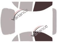 Glazing template - front window kit - Ford Escort (3) Berline 4 doors (1997 - 2002) Glazing template - front window kit - Ford Escort (3) Berline 4 doors (1997 - 2002)