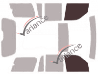 Glazing template - front window kit - Ford Expedition (2) 5 doors (2003 - 2006)