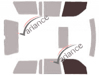 Glazing template - front window kit - Ford Explorer (1) 5 doors (1991 - 1997) Glazing template - front window kit - Ford Explorer (1) 5 doors (1991 - 1997)