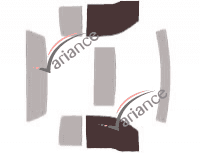 Glazing template - front window kit - Ford F-Series (11) Extended Cab Pick-up 2 doors (2004 - 2008) Glazing template - front window kit - Ford F-Series (11) Extended Cab Pick-up 2 doors (2004 - 2008)