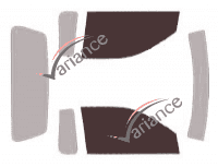 Gabarit vitrage - kit vitres avant - Fiat Strada (1) Extend Cab Pick-up 2 portes (1998 - 2007)
