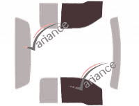 Glazing template - front window kit - Ford F-Series (12) Extended Cab Pick-up 2 doors (2009 - 2015) Glazing template - front window kit - Ford F-Series (12) Extended Cab Pick-up 2 doors (2009 - 2015)