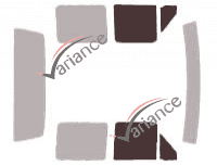 Glazing template - front window kit - Ford F-Series (7) Super Cab Pick-up 4 doors (1980 - 1996) Glazing template - front window kit - Ford F-Series (7) Super Cab Pick-up 4 doors (1980 - 1996)