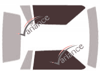 Gabarit vitrage - kit vitres avant - Ford Mustang (3) Cabriolet 2 portes (1990 - 1993) Gabarit vitrage - kit vitres avant - Ford Mustang (3) Cabriolet 2 portes (1990 - 1993)