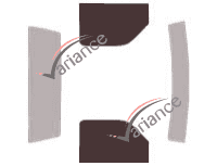 Glazing template - front window kit - Ford Ranger (2) Simple Cab Pick-up 2 doors (1993 - 1997) Glazing template - front window kit - Ford Ranger (2) Simple Cab Pick-up 2 doors (1993 - 1997)