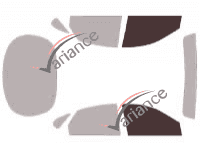 Glazing template - front window kit - Ford Taurus (3) Berline 4 doors (1996 - 1999) Glazing template - front window kit - Ford Taurus (3) Berline 4 doors (1996 - 1999)