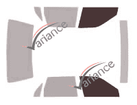 Glazing template - front window kit - Ford Tempo Berline 4 doors (1988 - 1994) Glazing template - front window kit - Ford Tempo Berline 4 doors (1988 - 1994)