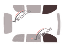 Glazing template - front window kit - Ford Windstar 4 doors (1995 - 1998) Glazing template - front window kit - Ford Windstar 4 doors (1995 - 1998)