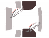 Glazing template - front window kit - Ford Ranger (2) Super Cab Pick-up 2 doors (1993 - 1997) Glazing template - front window kit - Ford Ranger (2) Super Cab Pick-up 2 doors (1993 - 1997)