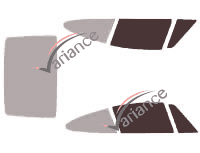 Glazing template - front window kit - Porsche 911 (4) Coupe 2 doors (1994 - 1997) Glazing template - front window kit - Porsche 911 (4) Coupe 2 doors (1994 - 1997)