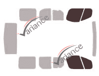 Glazing template - front window kit - Nissan PrimaStar (1) Court 4 doors (2002 - 2015) Glazing template - front window kit - Nissan PrimaStar (1) Court 4 doors (2002 - 2015)