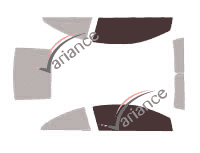 Dima di vetratura - Kit finestrini anteriori - Holden Astra (5) CC Cabriolet 3 porte (2004 - 2009) Dima di vetratura - Kit finestrini anteriori - Holden Astra (5) CC Cabriolet 3 porte (2004 - 2009)