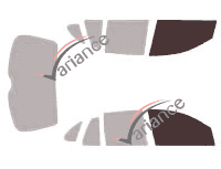 Plantilla de acristalamiento - kit de ventana delantera - Holden Statesman Sedan 4 puertas (1999 - 2006) Plantilla de acristalamiento - kit de ventana delantera - Holden Statesman Sedan 4 puertas (1999 - 2006)